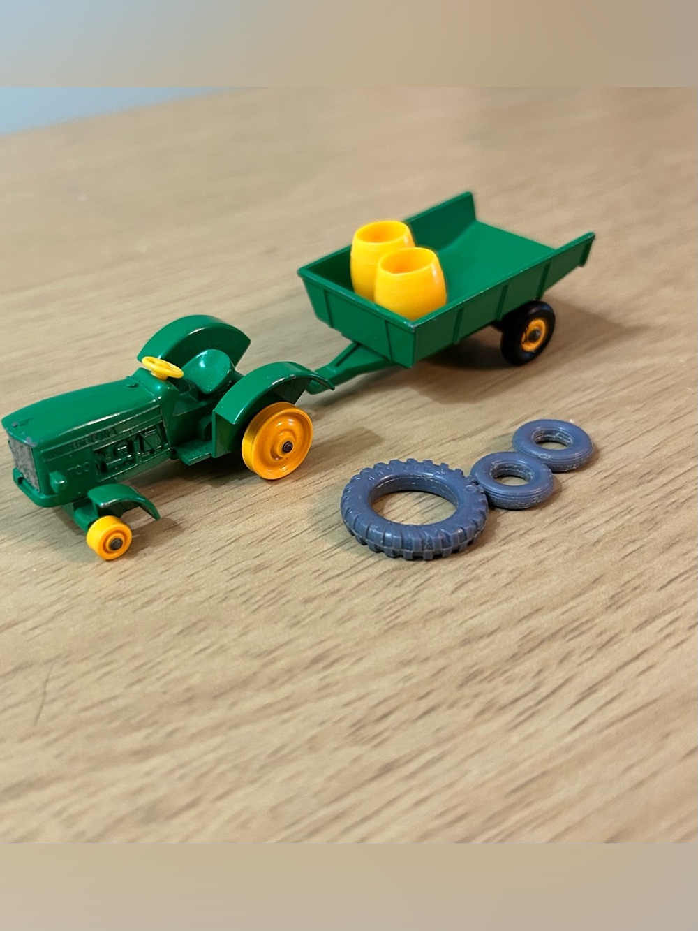 John Deere Tractor and Trailer Matchbox Car